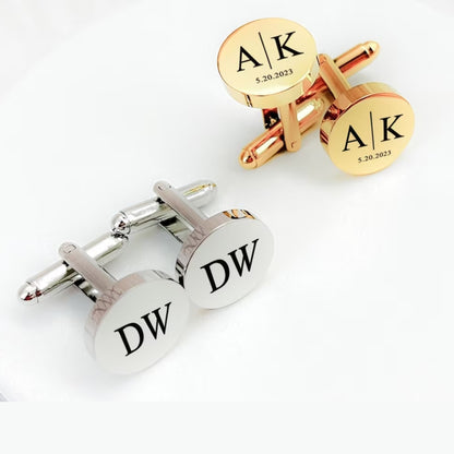 Personalized Name Cufflinks Perfect for groomsmen gifts - LuxuryBring