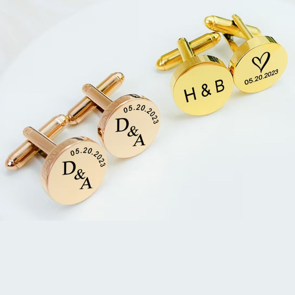 Personalized Name Cufflinks Perfect for groomsmen gifts - LuxuryBring