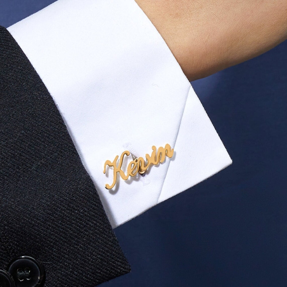 Personalized Name Cufflinks Perfect for groomsmen gifts - LuxuryBring