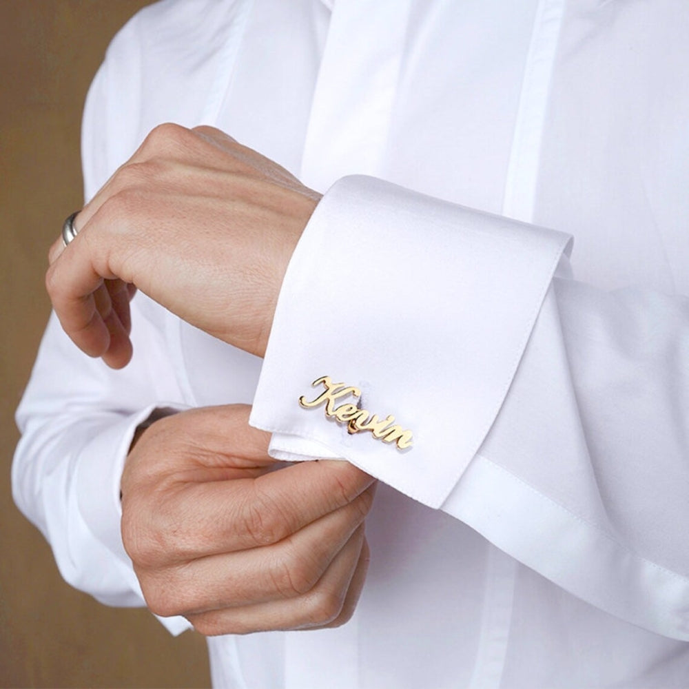 Personalized Name Cufflinks Perfect for groomsmen gifts - LuxuryBring