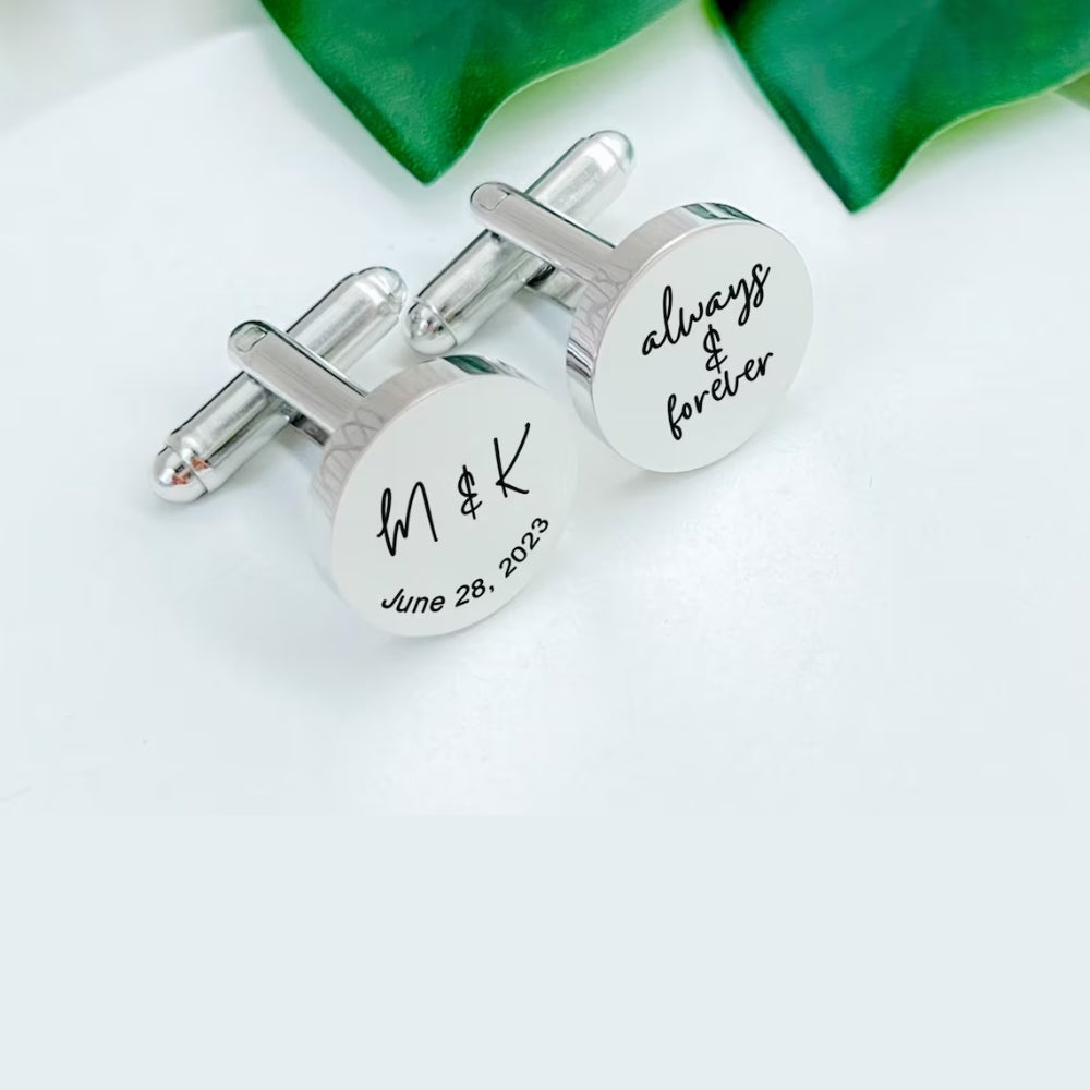 Personalized Name Cufflinks Perfect for groomsmen gifts - LuxuryBring