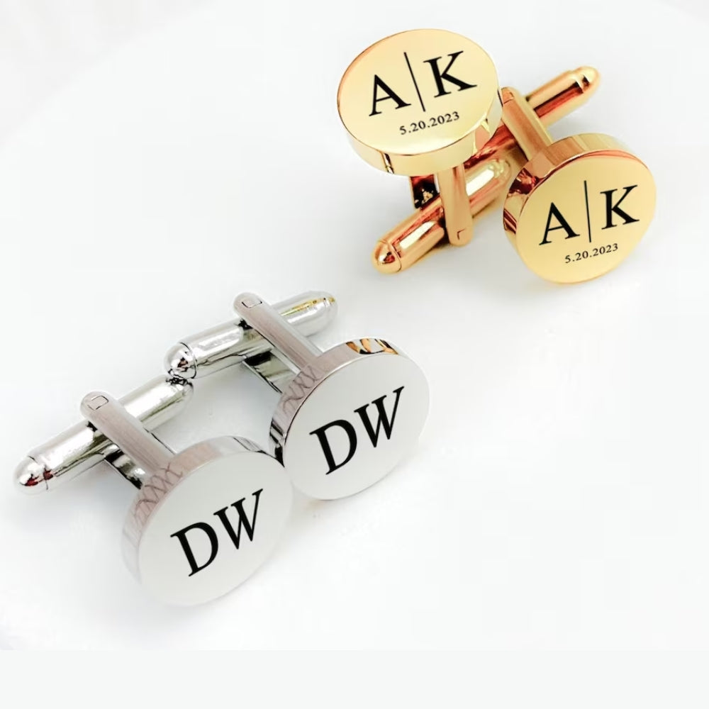 Personalized Name Cufflinks Perfect for groomsmen gifts - LuxuryBring