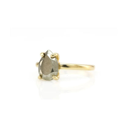 925 Sterling Silver Pyrite Ring - LuxuryBring