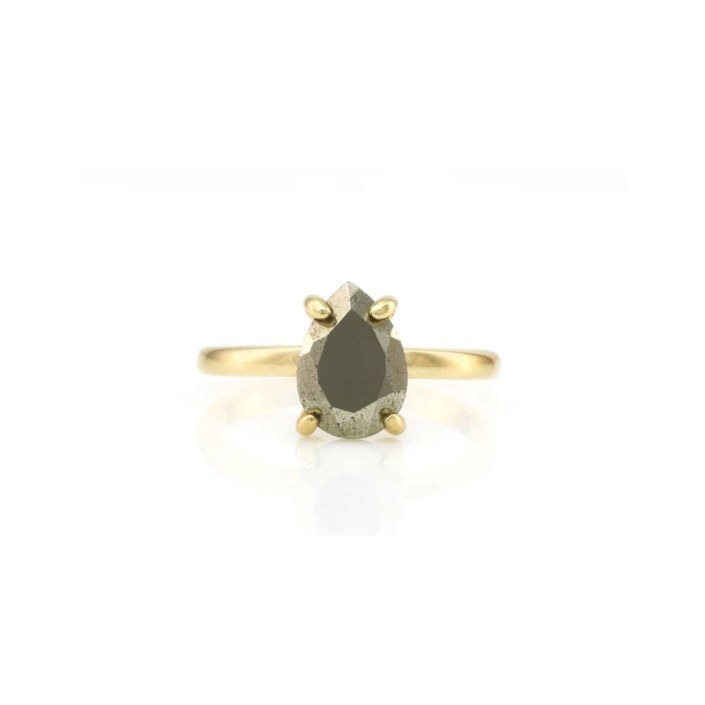 925 Sterling Silver Pyrite Ring - LuxuryBring