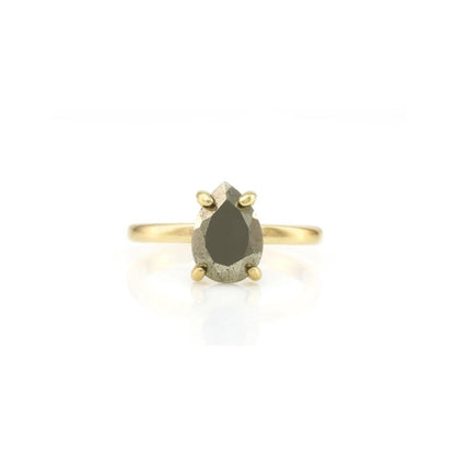 925 Sterling Silver Pyrite Ring - LuxuryBring