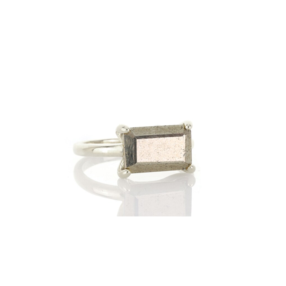 925 Sterling Silver Pyrite Ring - LuxuryBring