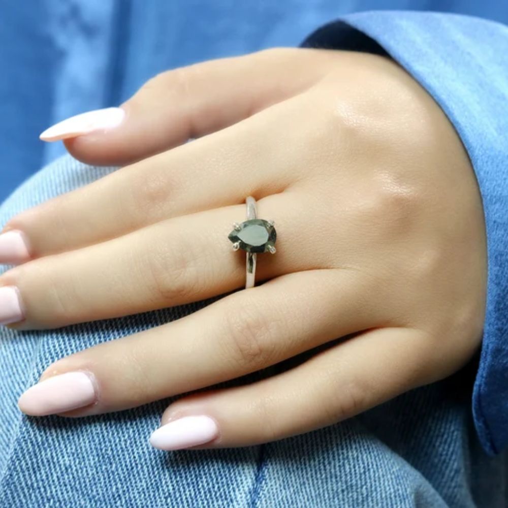 925 Sterling Silver Pyrite Ring - LuxuryBring