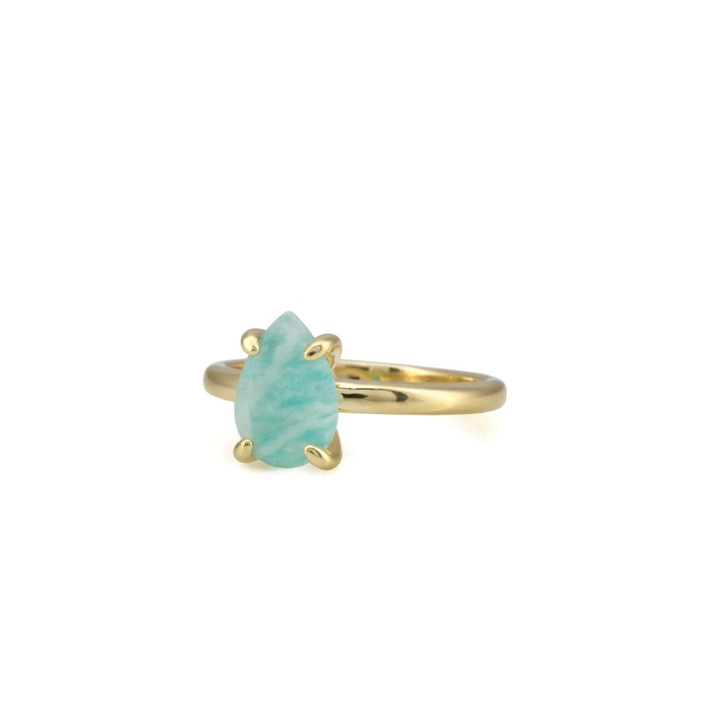 Amazonite Gemstone Ring - LuxuryBring