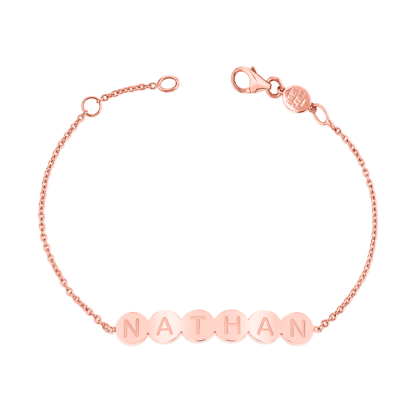 Personalised Bubble Round Engravable ID Bracelet - LuxuryBring