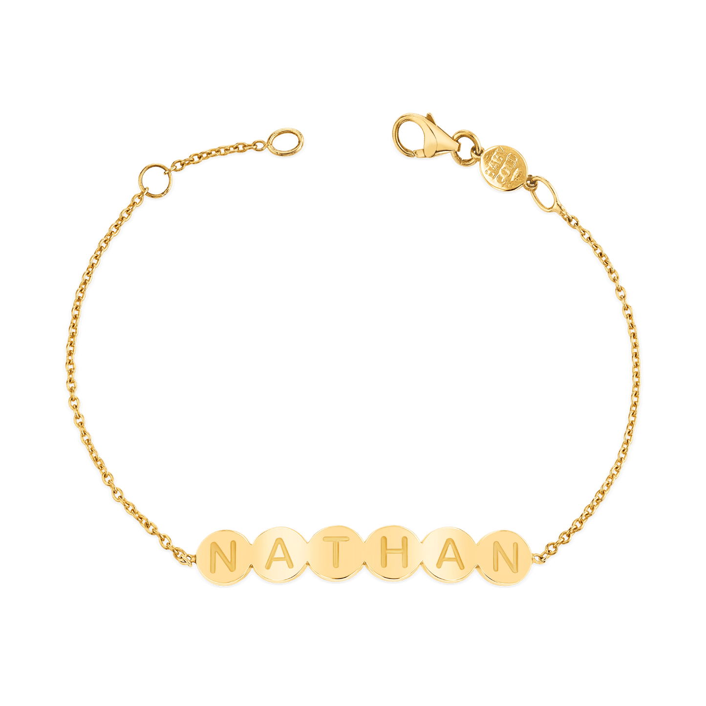 Personalised Bubble Round Engravable ID Bracelet - LuxuryBring