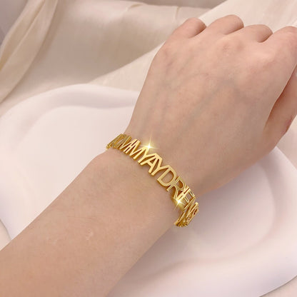 Custom Name Bangle - LuxuryBring