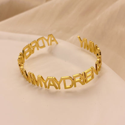 Custom Name Bangle - LuxuryBring