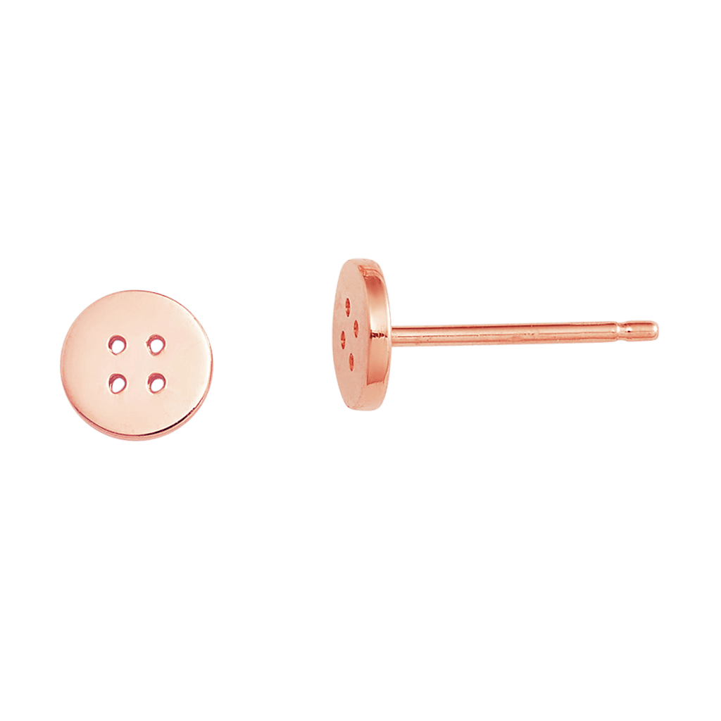 Button Stud Earrings - LuxuryBring