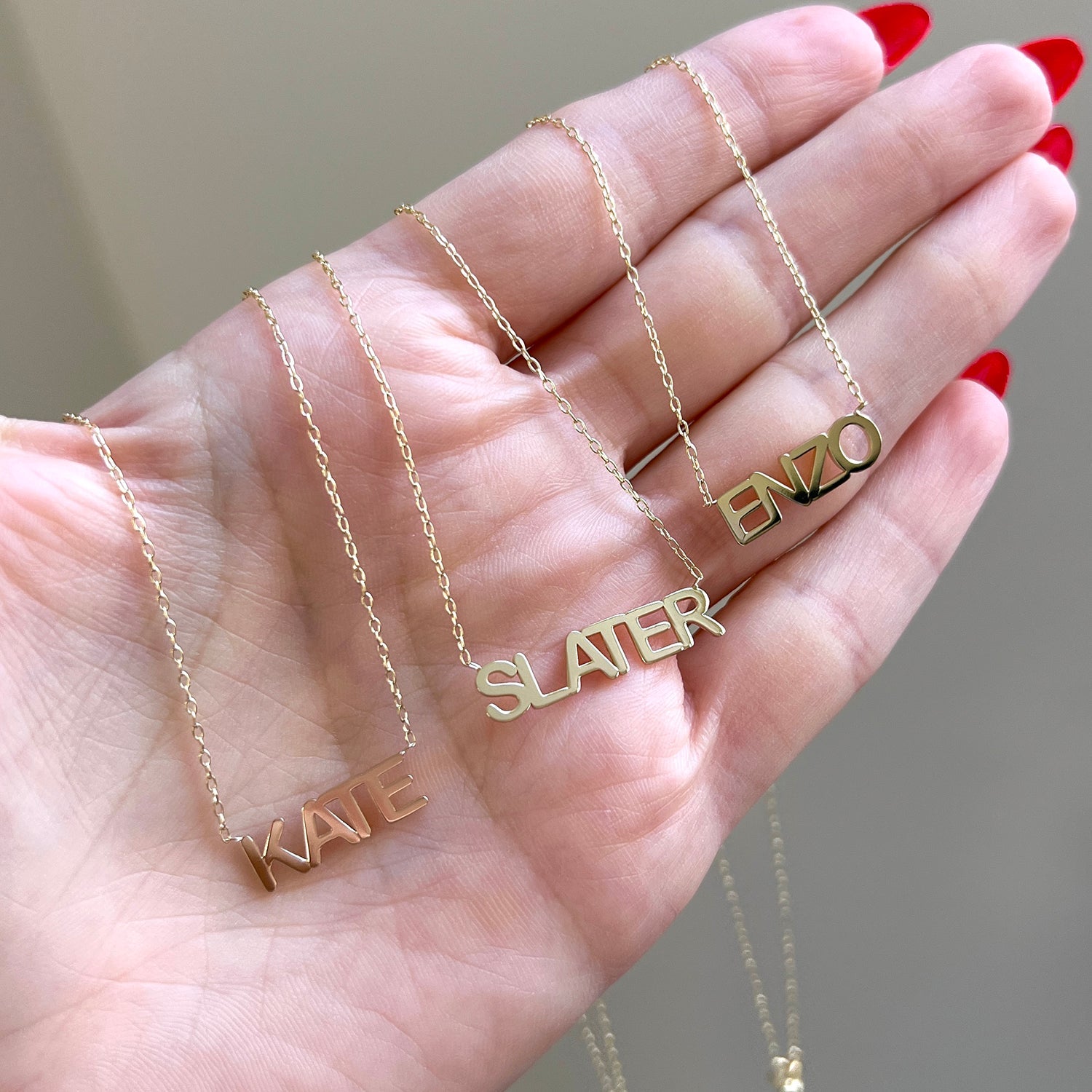 custom personalized personalised silver gold jewellery