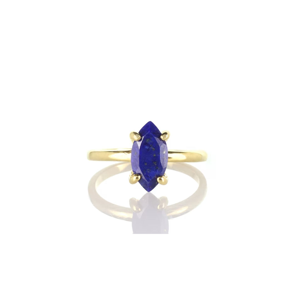 Marquise Lapis Lazuli Ring - LuxuryBring