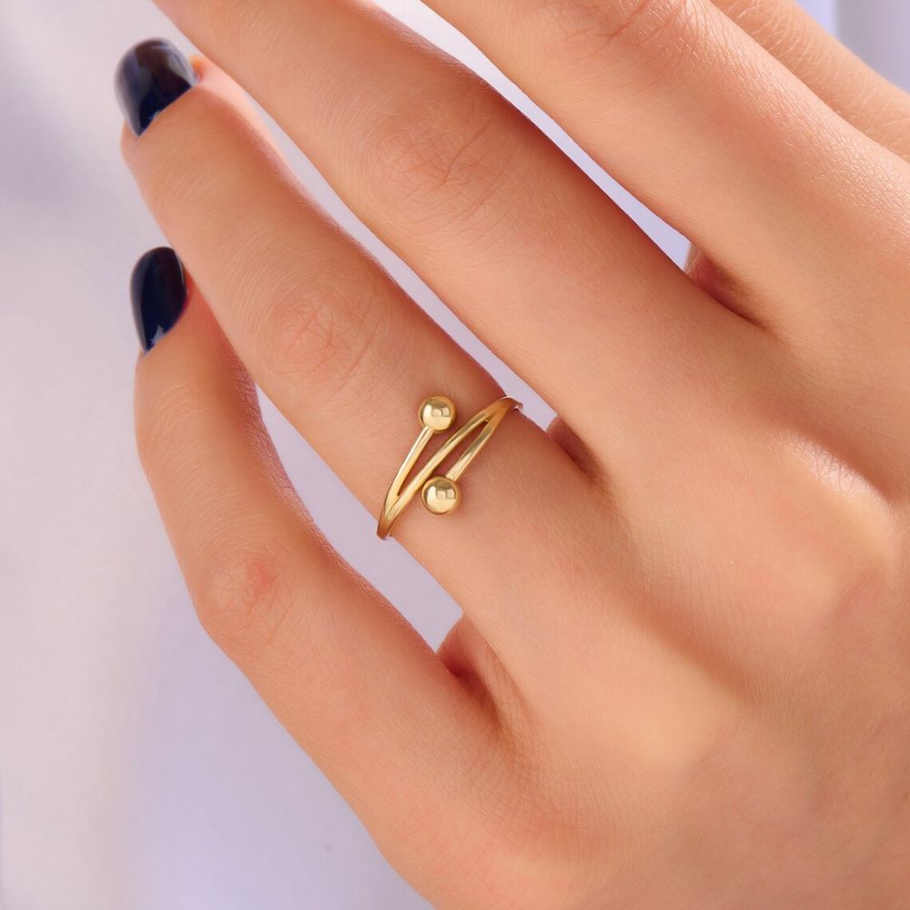 Minimalist Unique Wrap Around Thumb Ring - LuxuryBring