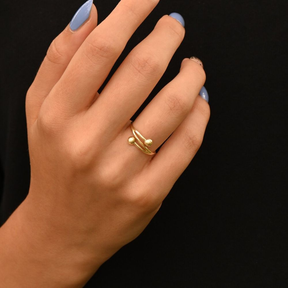 Minimalist Unique Wrap Around Thumb Ring - LuxuryBring