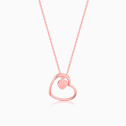 Rose Gold Heart Necklace