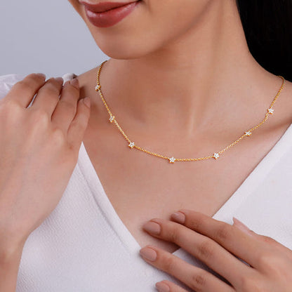 Golden Star Constellation Necklace