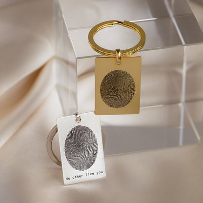 Personalised Actual Fingerprint Keychain - LuxuryBring