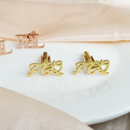 Personalised Initial Letter Name Cufflinks - LuxuryBring