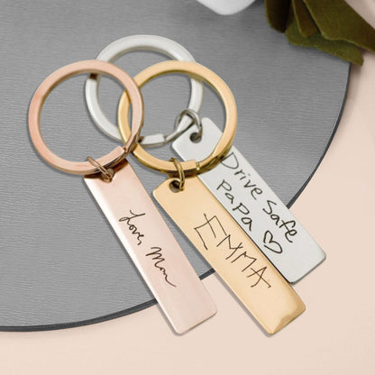 Personalized Engraved Bar Keychain - LuxuryBring