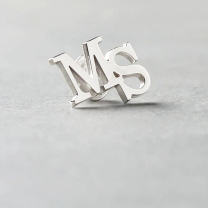 Personalized Initial Letter Name Brooch - LuxuryBring