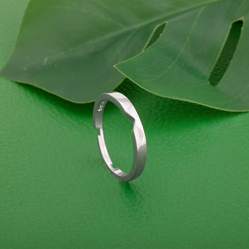 Silver Classic Ring Band for Him