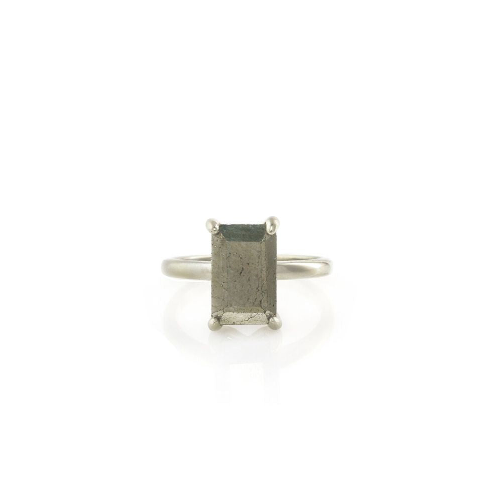 Silver Pyrite Ring - LuxuryBring