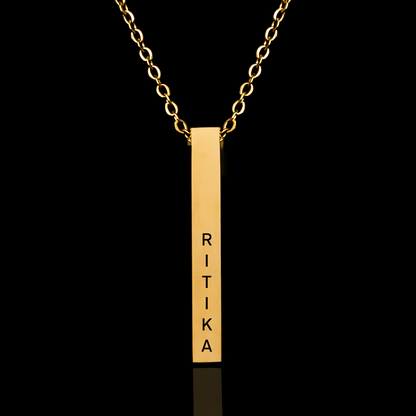 Personalised Cuboid Pendant For Men