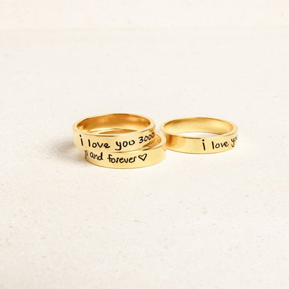 Personalized Handwriting Ring - LuxuryBring