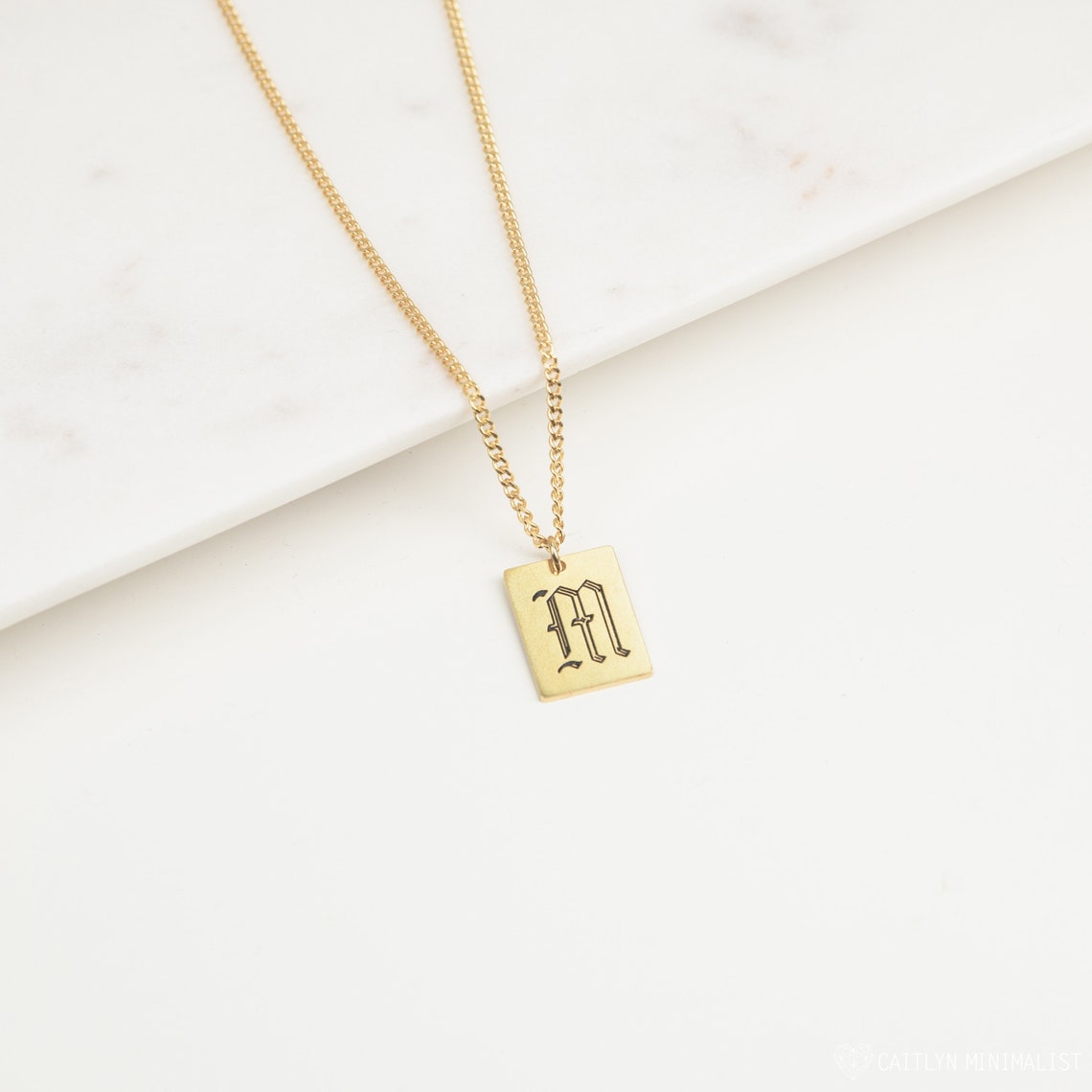 Custom Letter Pendant Necklace - LuxuryBring