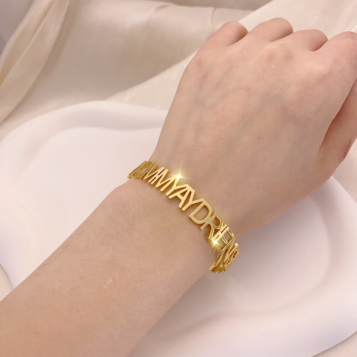 Custom Name Bangle - LuxuryBring